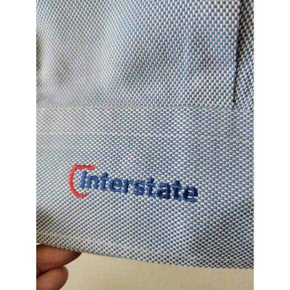 Peter Millar Mens Crown Cool Shirt Sz X Large Blue Pattern Long Sleeve Linen - Picture 4 of 5